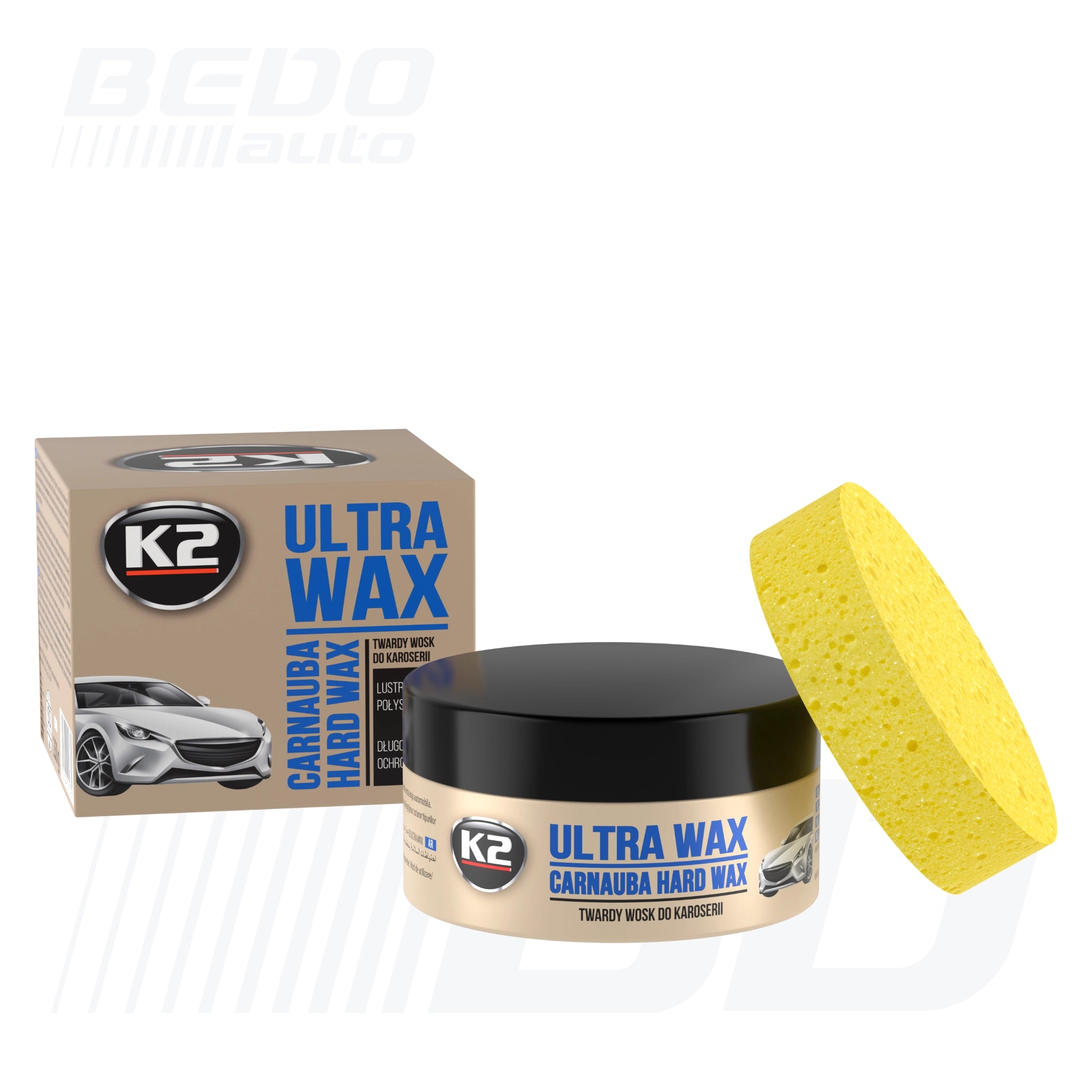 K2 Ultra Wax полир паста с карнауба вакса 250мл BEDO Auto