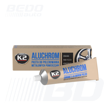 Паста за полиране на хромирани и алуминиеви автомобилни детайли - K2 ALUCHROM