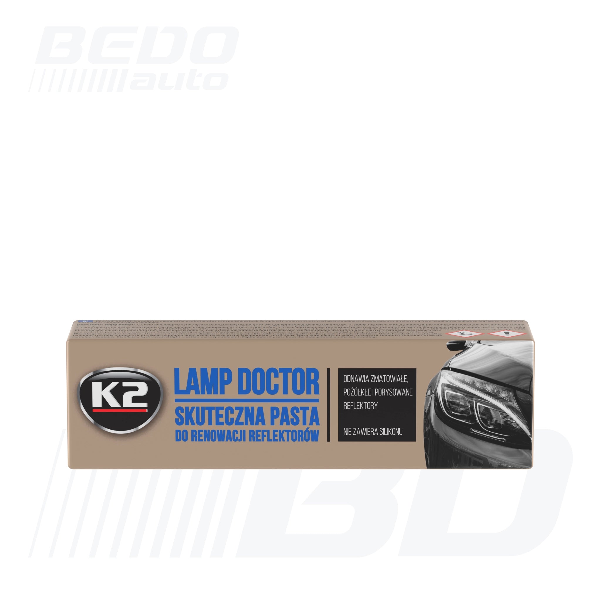 Полир паста за възстановяване и поддръжка на фарове - К2 Lamp Doctor